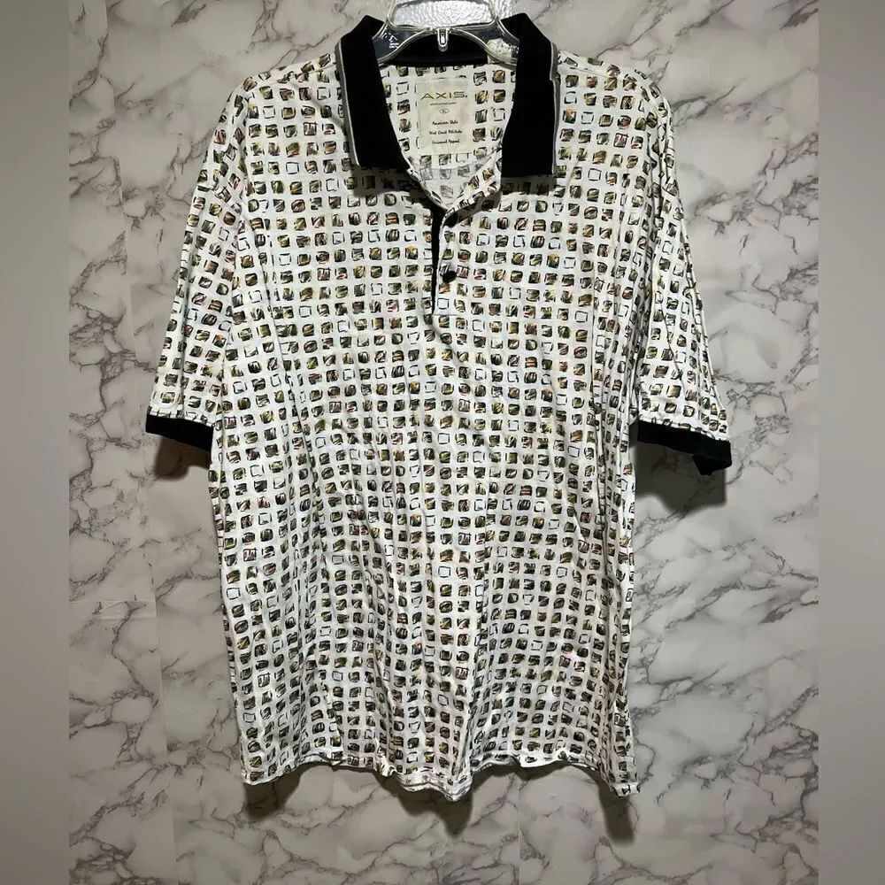 Axis LA Men Polo Golf Short Sleeve Shirt XL
